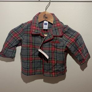 NWT Janie and Jack Flannel Pajama Set 12-18 mon